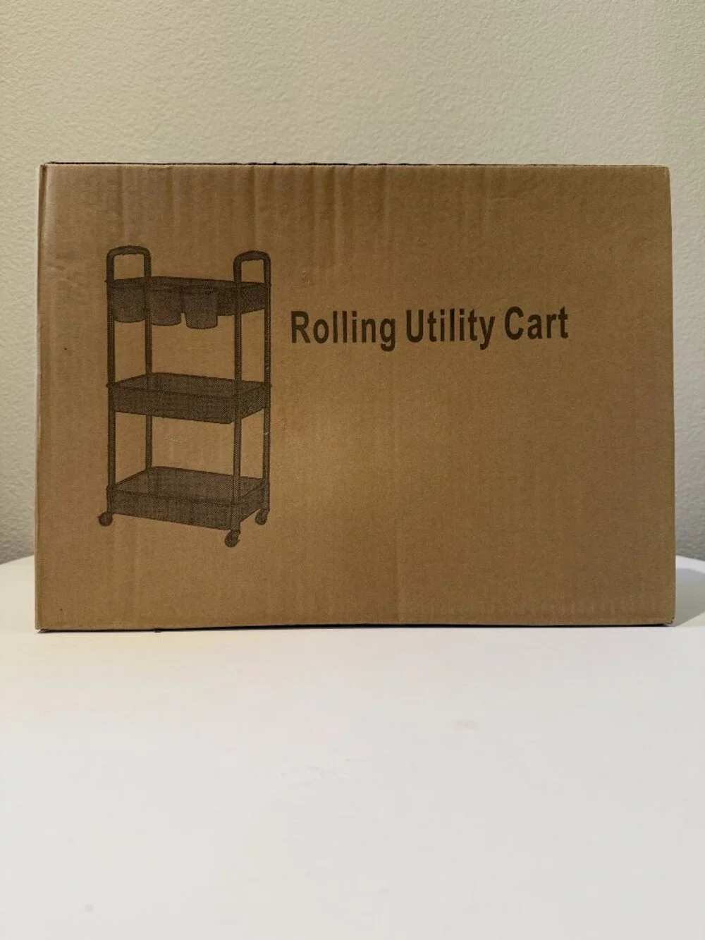 3-Tier Rolling Utility Cart New Sealed in Box Kitchen Bathroom Craft Trolley